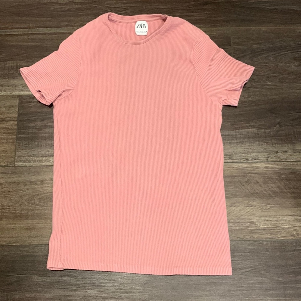 Men’s Zara Pink T Shirt